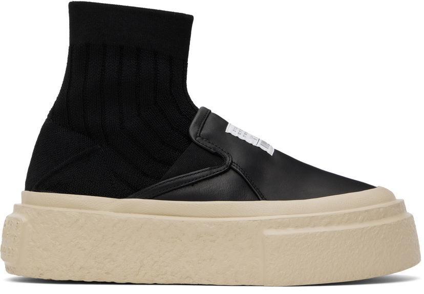 Superge in čevlji Maison Margiela MM6 Maison Margiela Knit Sock Platform Črna | S59WS0232 P8087