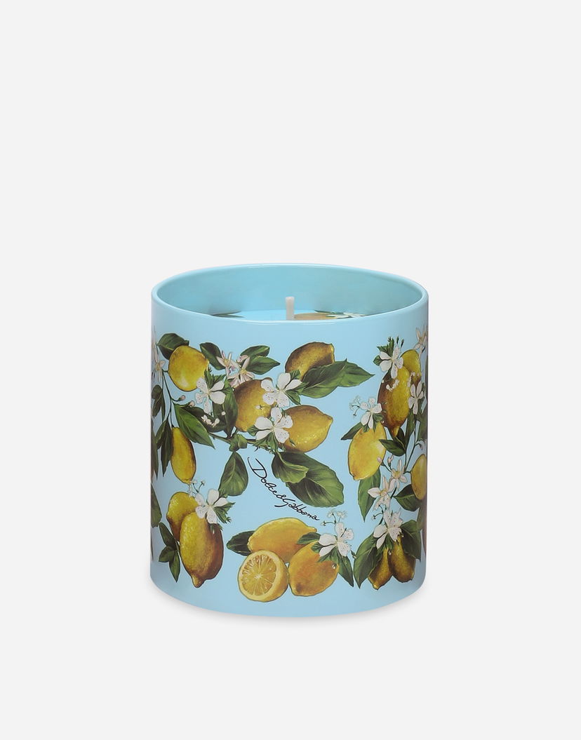 Home decor Dolce & Gabbana Dolce & Gabbana Lemon Scented Glass Candle Turkizna | TCC159TCAG3U0070
