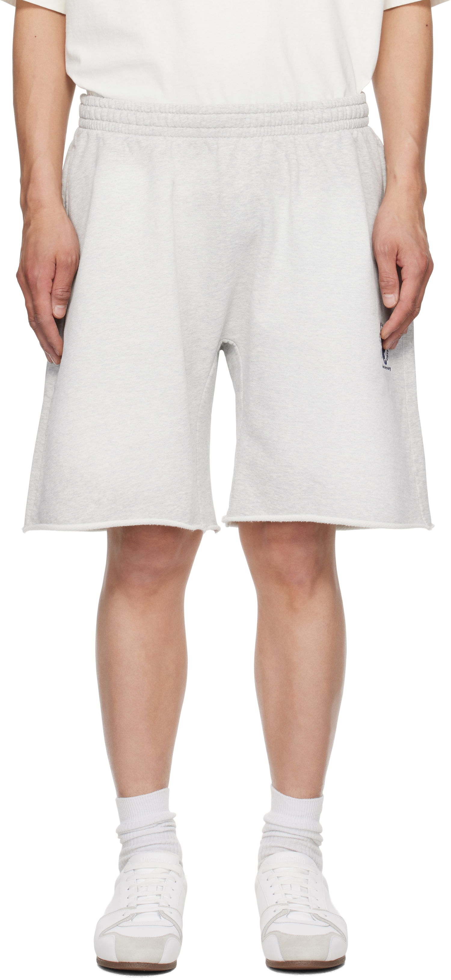 Kratke hlače Alexander Wang Alexander Wang Oversized Cotton Terry Sweat Shorts Siva | UCC2254118, 0