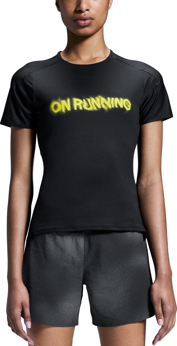 Majica On Running Performance Lumos  With Print Črna | 1we30210553, 0