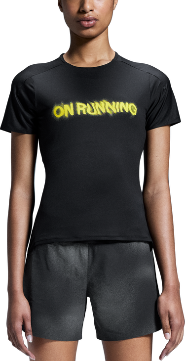 Majica On Running Performance Lumos  With Print Črna | 1we30210553, 0