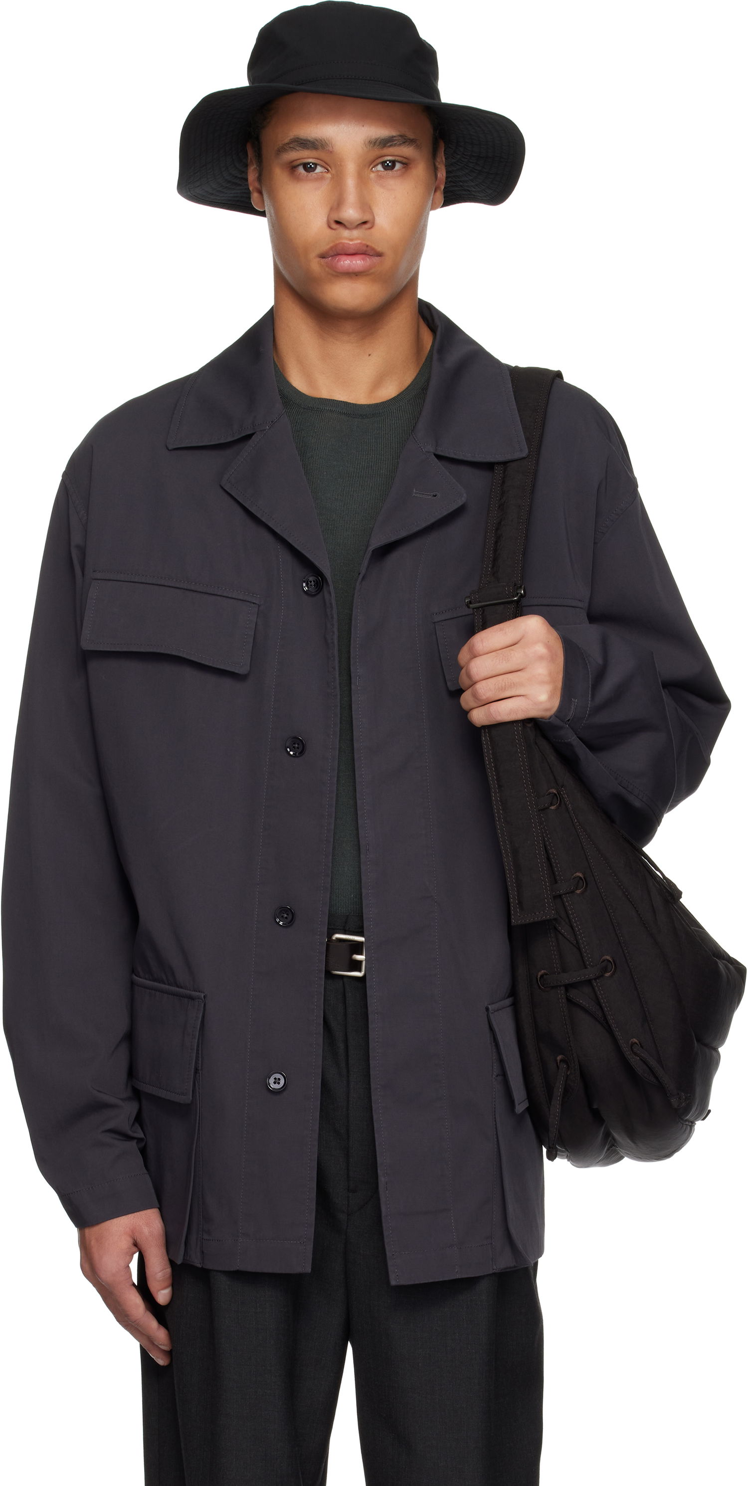 Jakna LEMAIRE Lemaire Four-Pocket Jacket Siva | OW1122 LF1352, 0