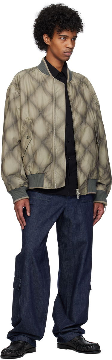 Bomber jakna Dries Van Noten Dries Van Noten Duck Canvas Bomber Jacket Zelena | 251-020537-1026, 3