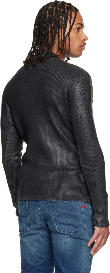 Jakna Diesel K-Dargy-D Ribbed Zip-Up Jacket Črna | A19472-0JLBA-900A, 2