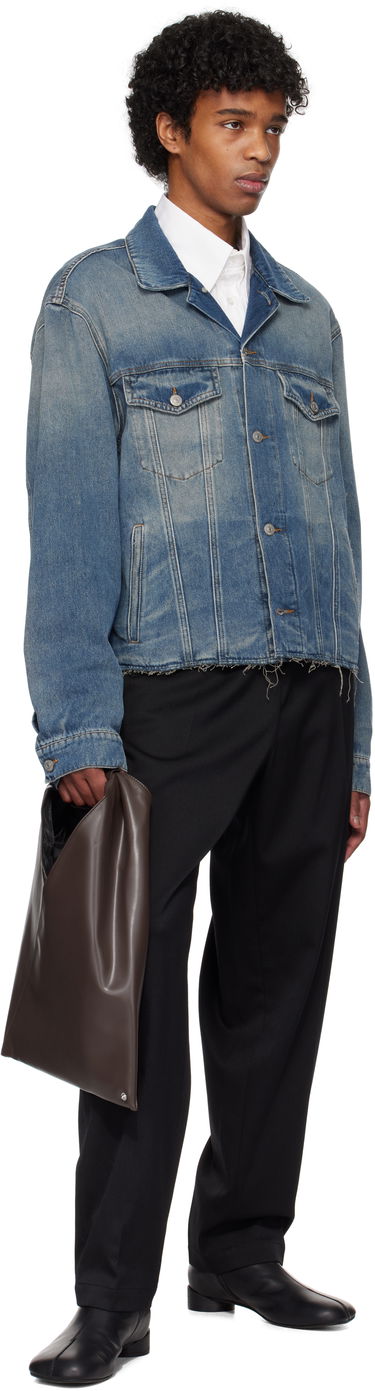 Jakna Maison Margiela MM6 Maison Margiela Raw Edge Denim Jacket Modra | SH0AM0047 M30017, 3