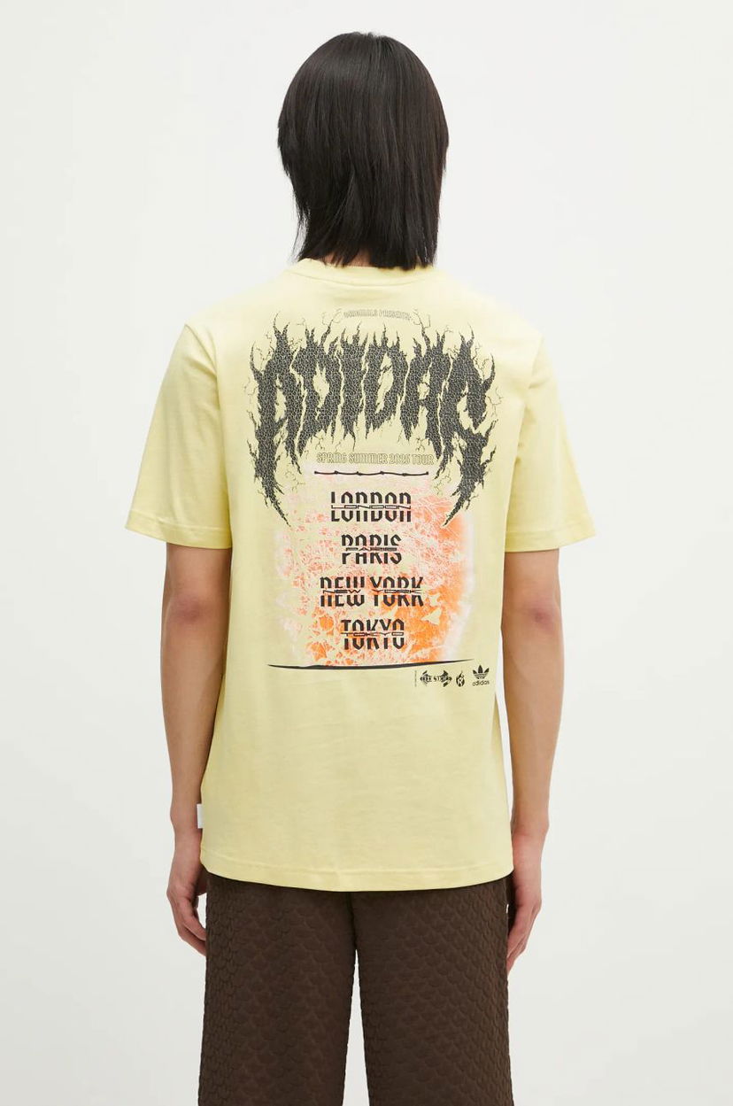 Majica adidas Originals adidas Originals Trefoil Series Fashion Elevated Graphic T-Shirt Rumena | JP0197