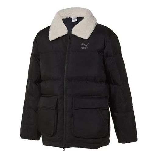 Puhovka Puma Sherpa Collar Puffer Jacket Črna | 929798-01