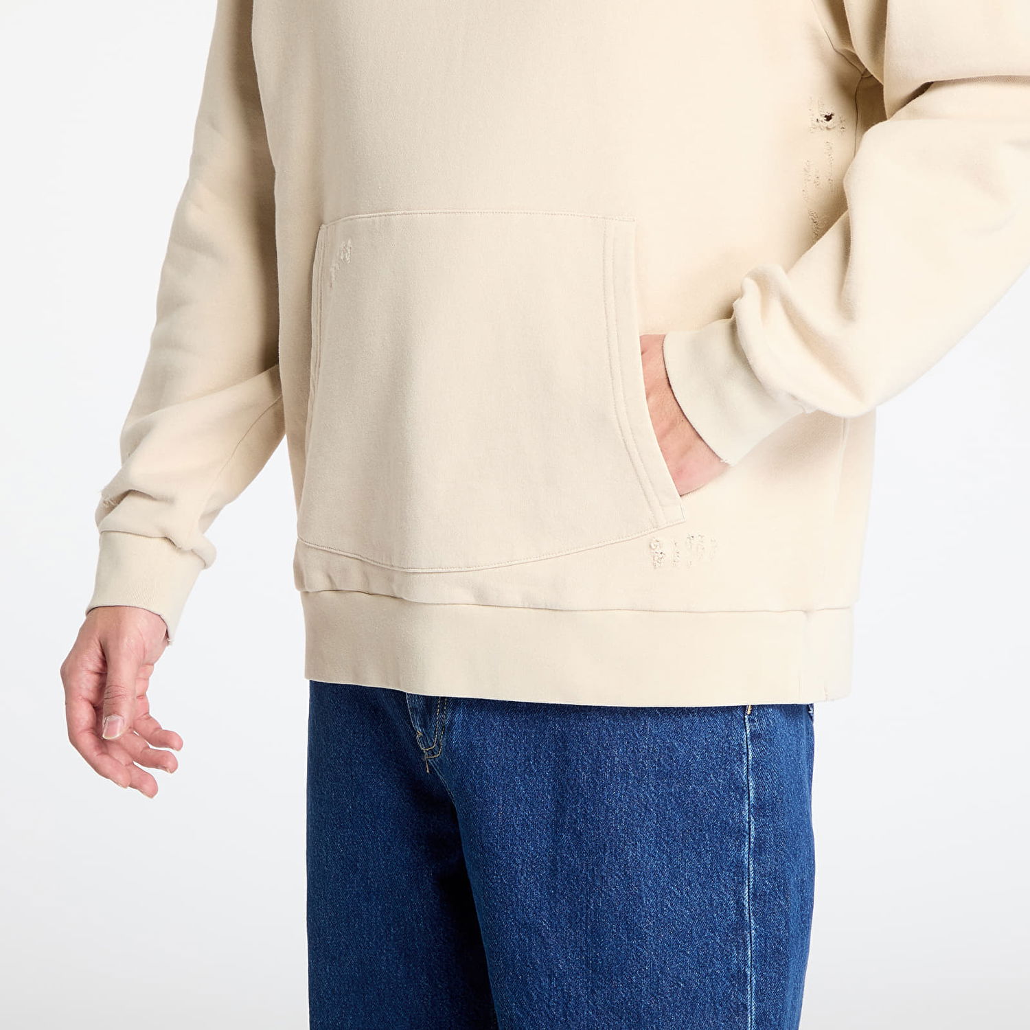 Pulover RIPNDIP RIPNDIP Script Hoodie Bež | RNDHOL24119, 0
