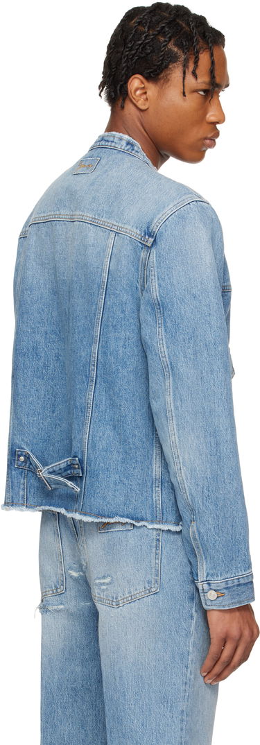 Jakna Givenchy Givenchy Reworked Biker Denim Jacket Modra | BM01BE5YCH415, 2