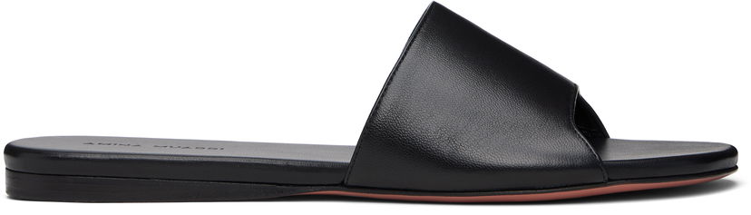Modni dodatki Amina Muaddi Amina Muaddi Bianca Sandals Črna | BIANCA FLAT