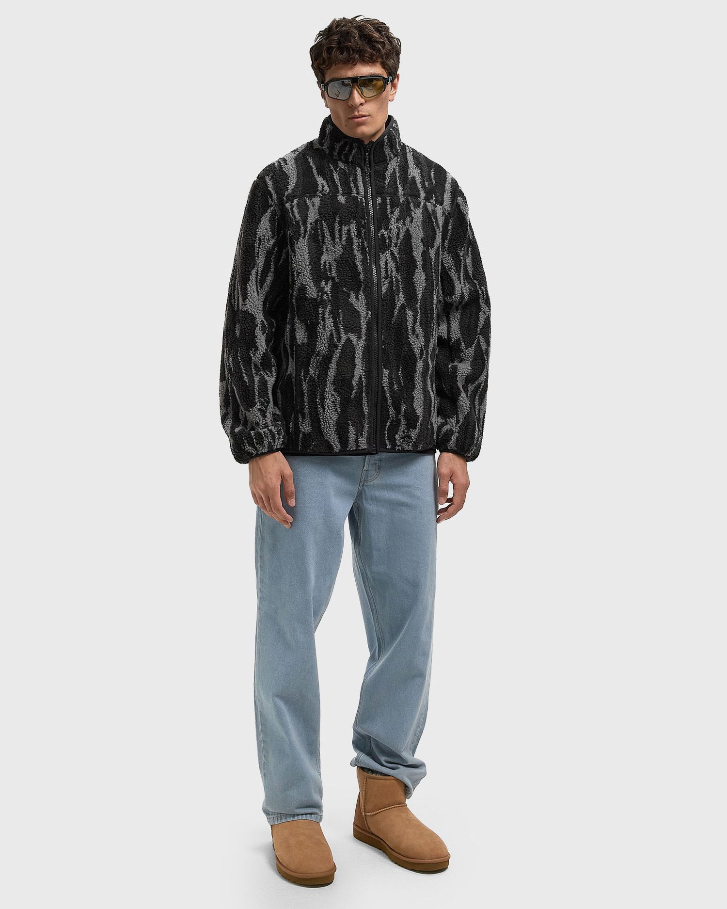 Jakna Peak Performance Abstract Pattern Pile Full-Zip Jacket Večbarvna | G80334040, 1