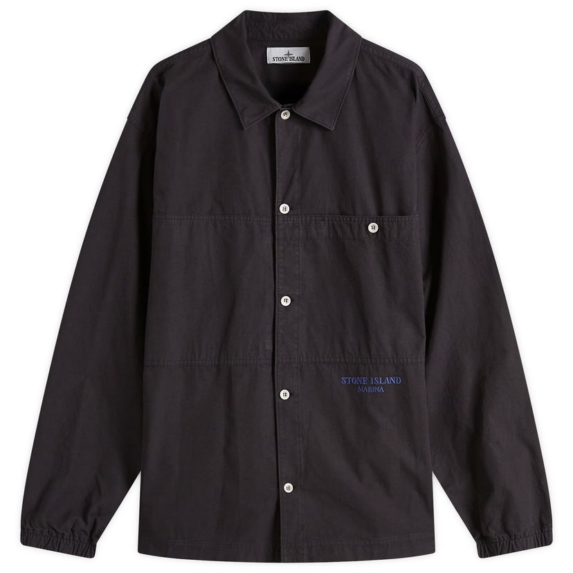 Srajce Stone Island Stone Island Marina Tela Overdyed Overshirt Črna | K1S151200025-V0020
