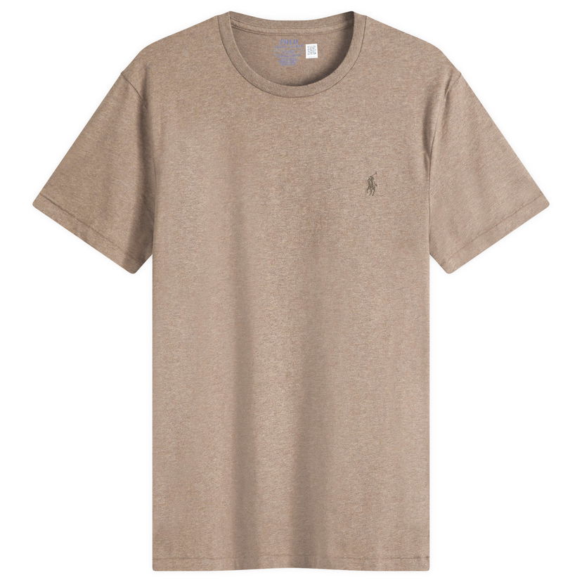 Majica Polo by Ralph Lauren Custom Fit T-Shirt in Heather Bež | 710671438400