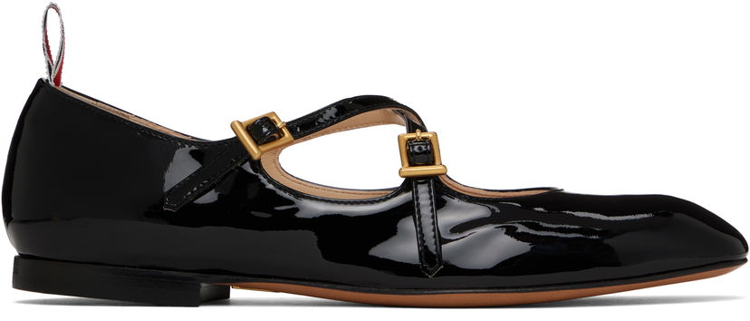 Obleke Thom Browne Thom Browne Thom John Ballerina Flats Črna | FFD143A-00216