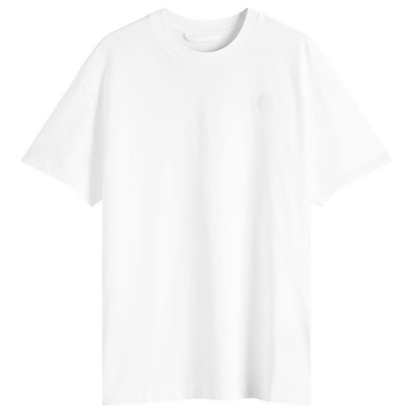 Majica Moncler Moncler Combed Cotton Jersey T-Shirt, Size Large Bela | 8C000-17-89AUG-00A