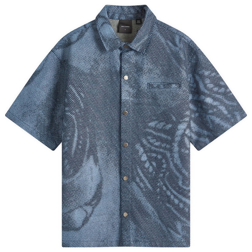 Srajce DAILY PAPER Daily Paper Braids Denim Shirt, Large Modra | 2511075