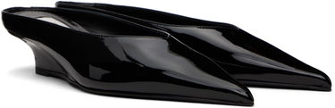 Superge in čevlji TOTEME Sharp Patent Wedge Mules by Črna | 251-WAS0179-LE0091, 3
