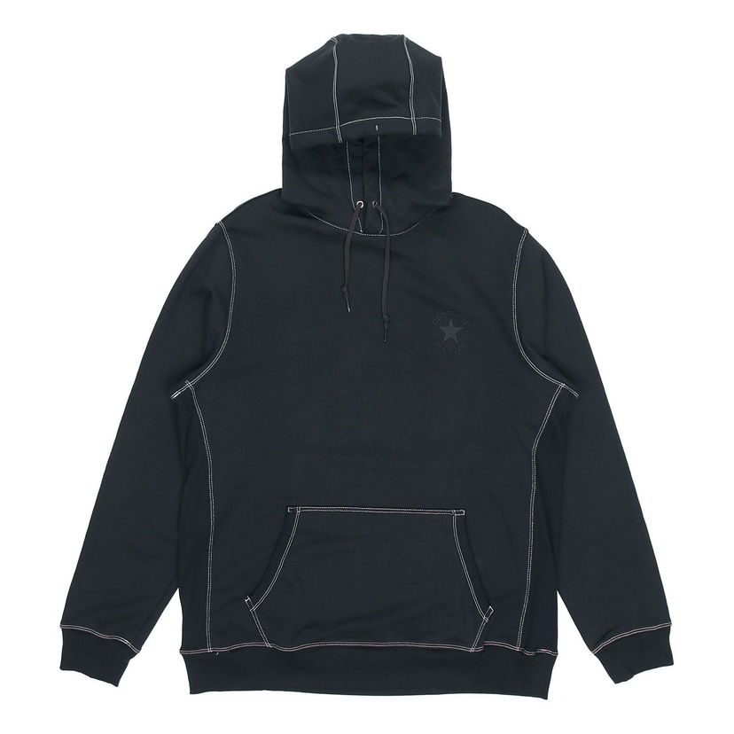 Pulover Converse Converse Logo Embroidered Hoodie Črna | 10020818-A02