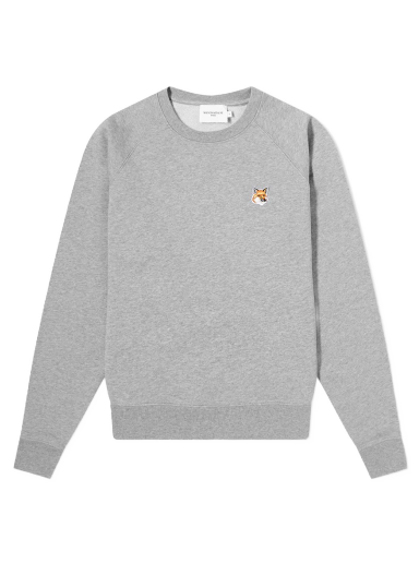 Pulover MAISON KITSUNÉ Fox Head Patch Adjusted Sweat Siva | AW00303KM0001-H150