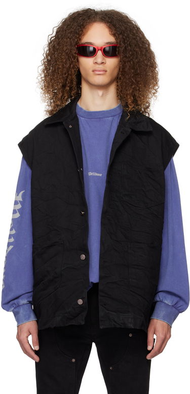 Telovnik We11done We11done Oversized Denim Vest Črna | WD-DV0-24-394-U-BK, 0