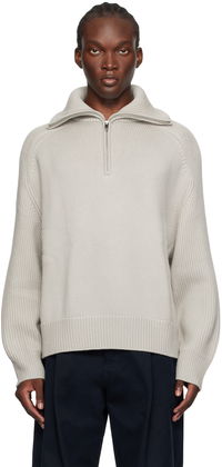 Studio Nicholson Level Half-Zip Knit Sweater