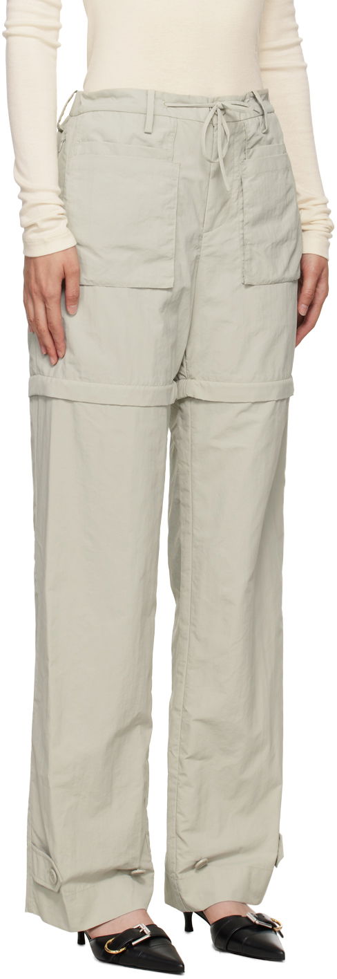 Hlače Helmut Lang Helmut Lang Convertible Utility Trousers Zelena | O05HM201, 1