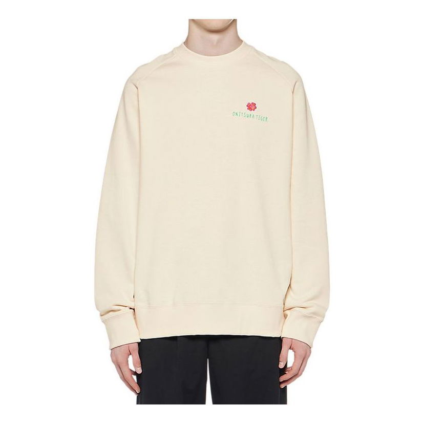 Pleteni pulover Onitsuka Tiger Graphic Sweatshirt Bež | 2183B344-700