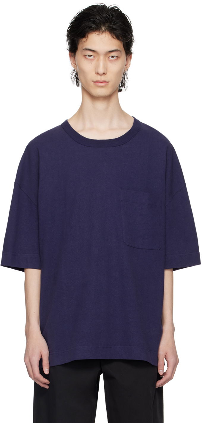 Majica LEMAIRE Boxy Pocket T-Shirt Modra | TO1165 LJ1010
