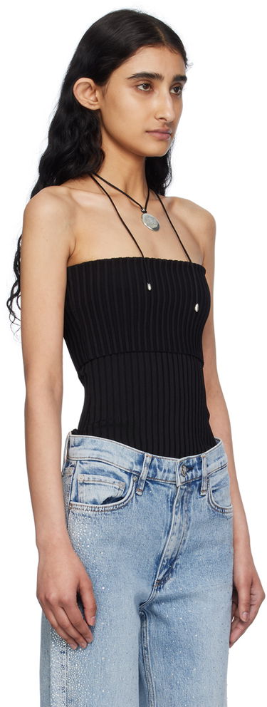 Majica brez rokavov rag & bone Kaela Tube Top Črna | WAS24P032WB32, 1
