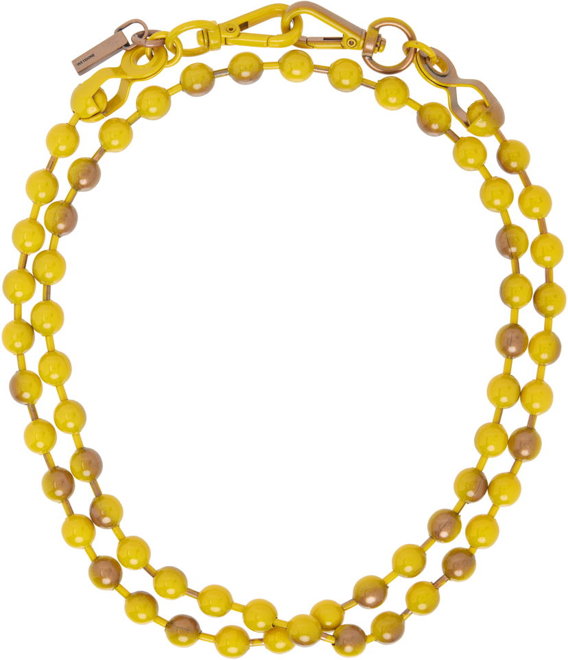 Ogrlica We11done We11done Ball Chain Necklace Rumena | WD-AJ0-25-588-U-YE
