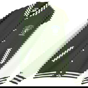 Bomber jakna AAPE by A Bathing Ape AAPE Now Fleece Baseball Jacket Zelena | AAPSWMB328XANGRD, 0