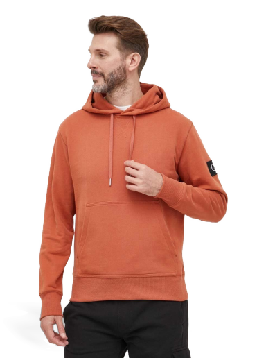 Pulover CALVIN KLEIN Badge Hoodie Oranžna | J30J323430