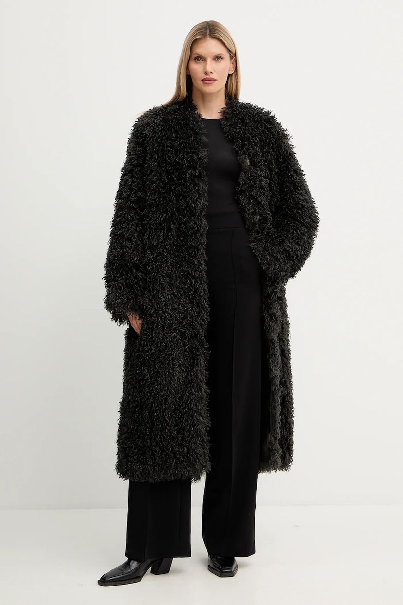 Plašči STAND STUDIO Stand Studio Carolina Faux Fur Coat Črna | 66577.9422