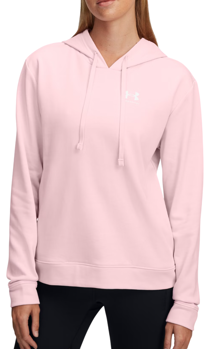 Pulover Under Armour Rival Terry Hoodie Roza | 6005511-647