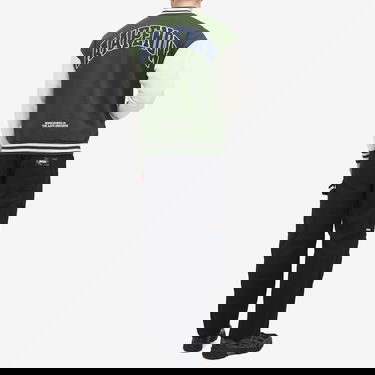 Bomber jakna AAPE by A Bathing Ape AAPE Now Fleece Baseball Jacket Zelena | AAPSWMB328XANGRD, 4