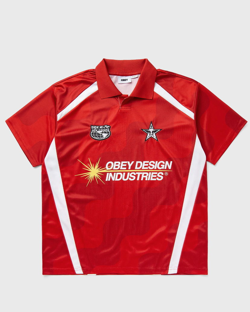 Dres OBEY Obey Design Industries Soccer Jersey Rdeča | 131080372-RDM