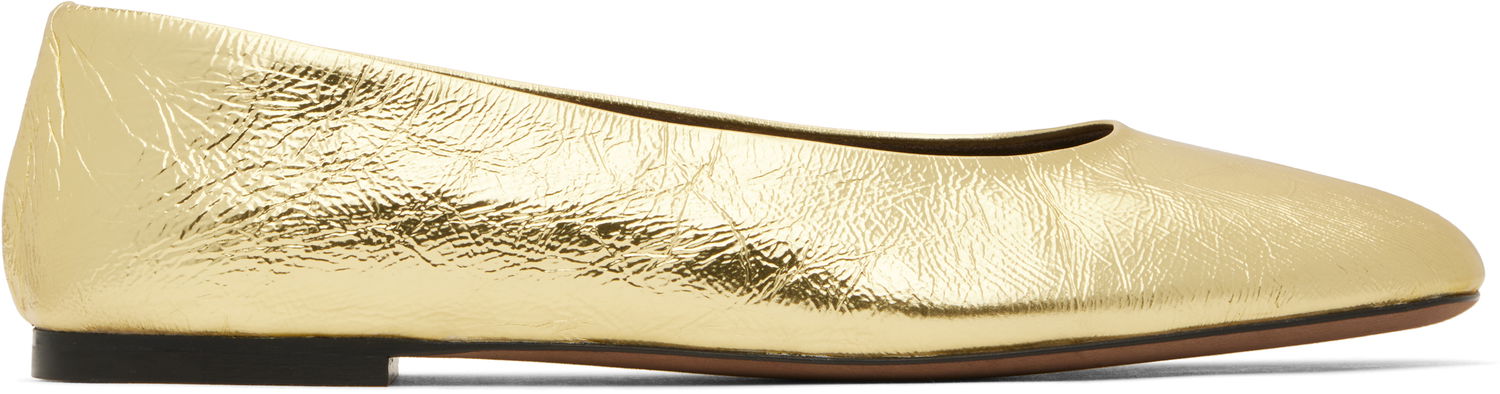 Nega čevljev The Row The Row Square Ballerina Flats Kovinski | F1598-M39, 0
