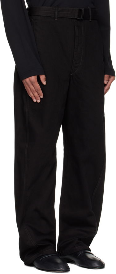 Kavbojke LEMAIRE Lemaire Twisted Belted Jeans Črna | PA326 LD1055, 4