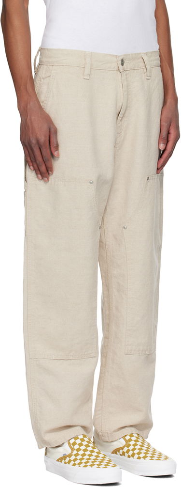 Cargo hlače Carhartt WIP Linen Double Knee Trousers Bež | I033580, 1