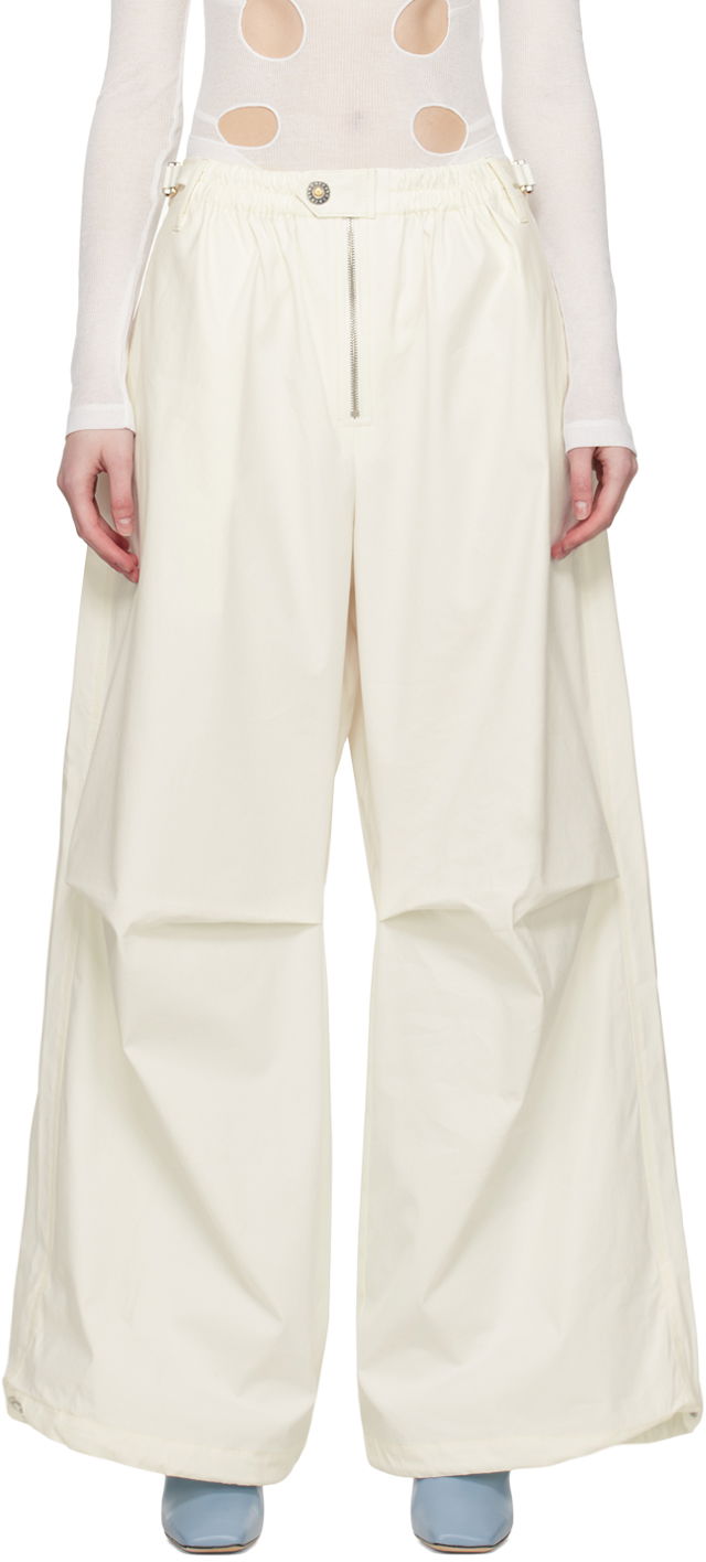 Hlače Dion Lee Zip Trousers Bež | C2131S23