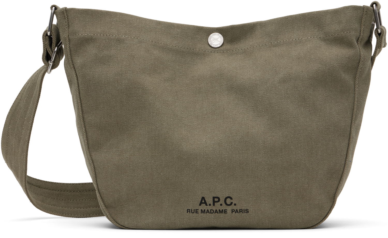 Torba za čez ramo A.P.C. A.P.C. Journal Small Canvas Crossbody Bag Zelena | PSAJZ-M67010, 0