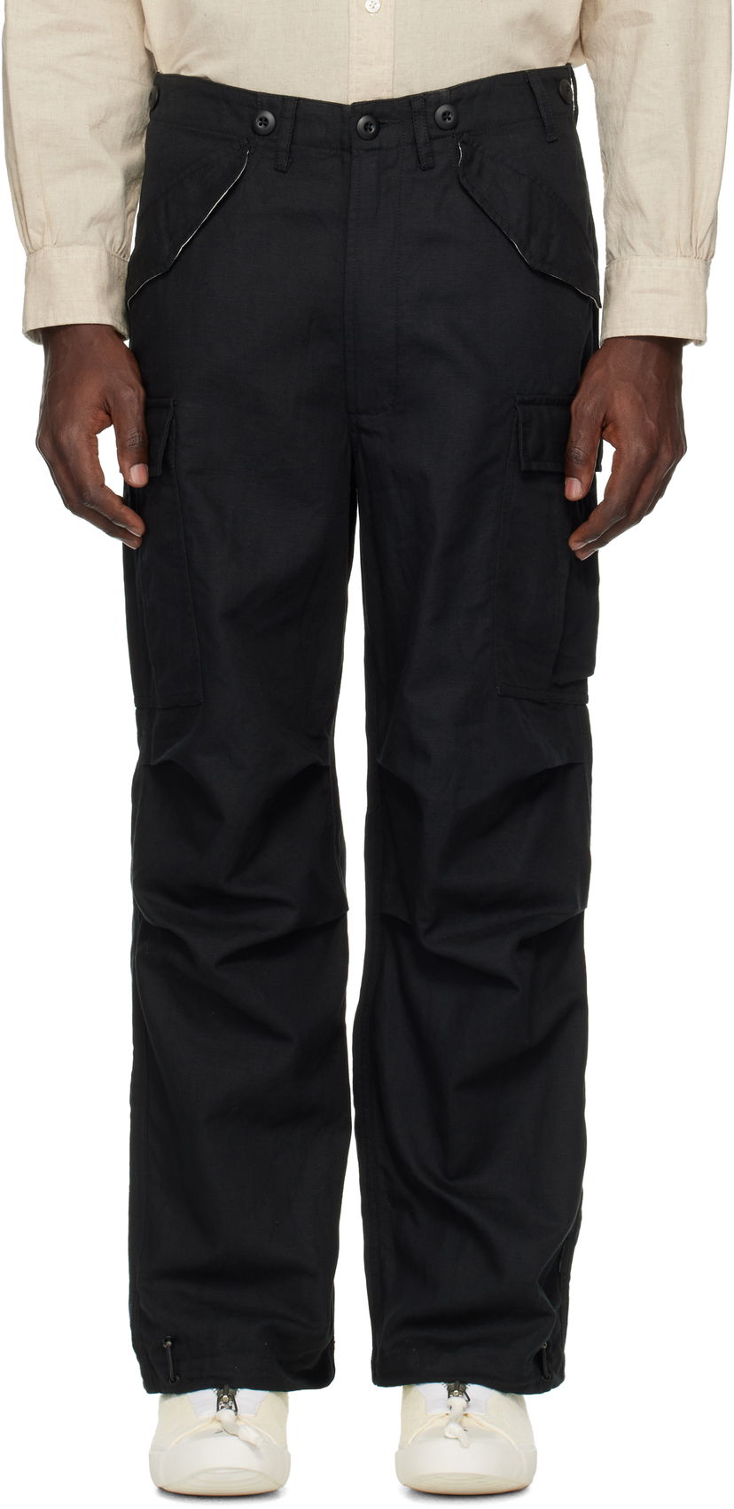 Cargo hlače Maharishi Maharishi Hemp M65 Cargo Pants Črna | 6120