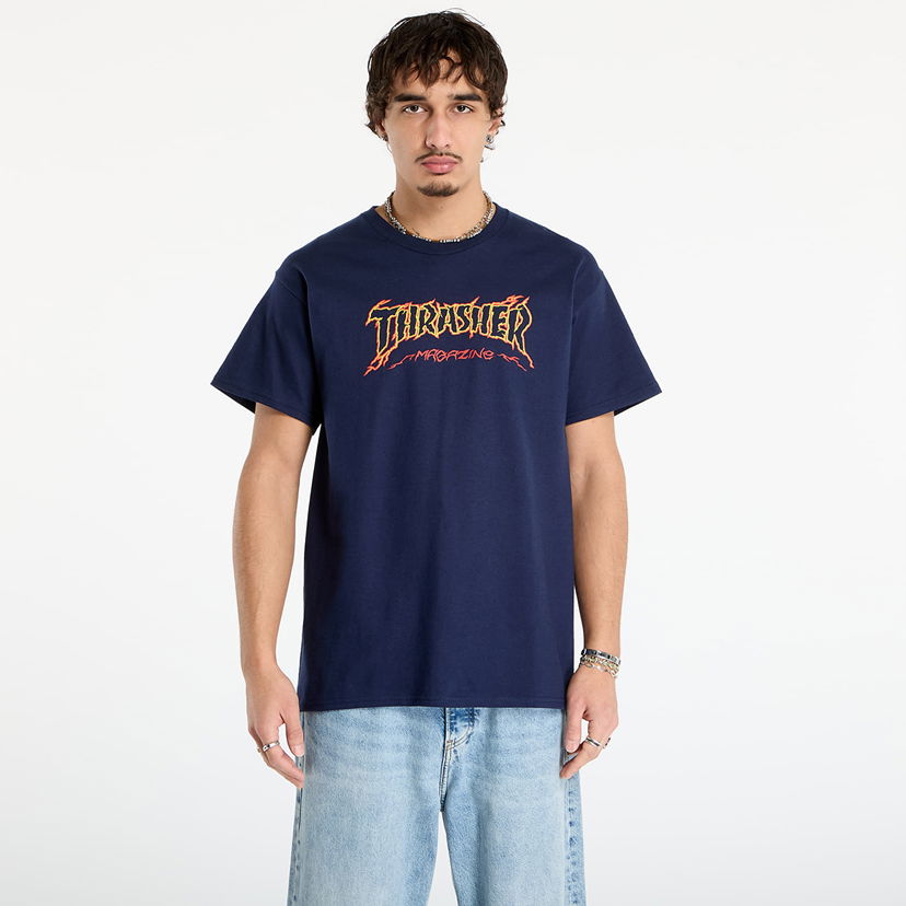 Majica Thrasher T-Shirt Thrasher Cracked by Exteenager Mornarica | 145774