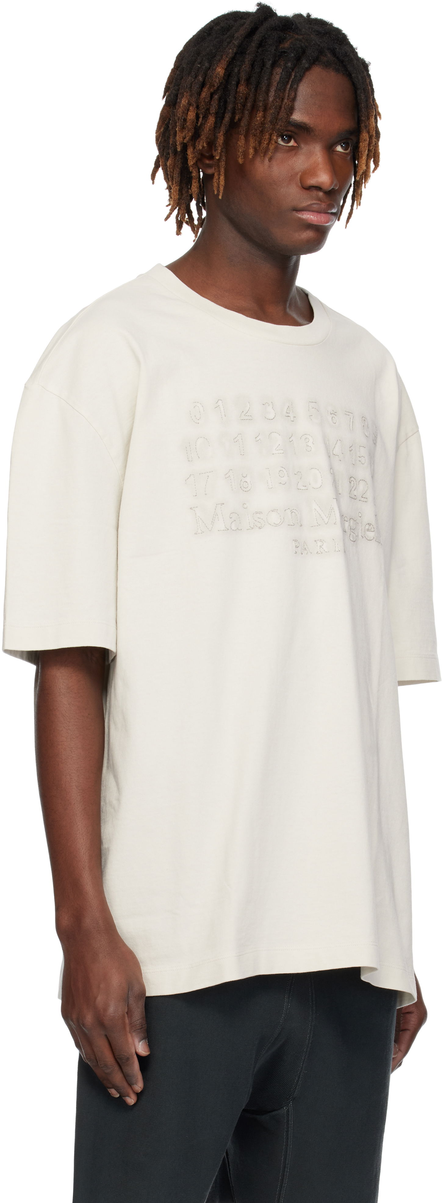 Majica Maison Margiela Maison Margiela Embroidered Logo T-Shirt Bela | S50GC0705 S24567, 1