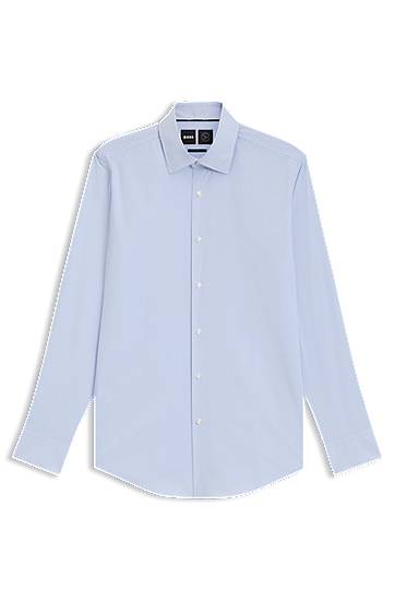 Srajce BOSS Slim Fit Performance-Stretch Shirt Modra | 50545308