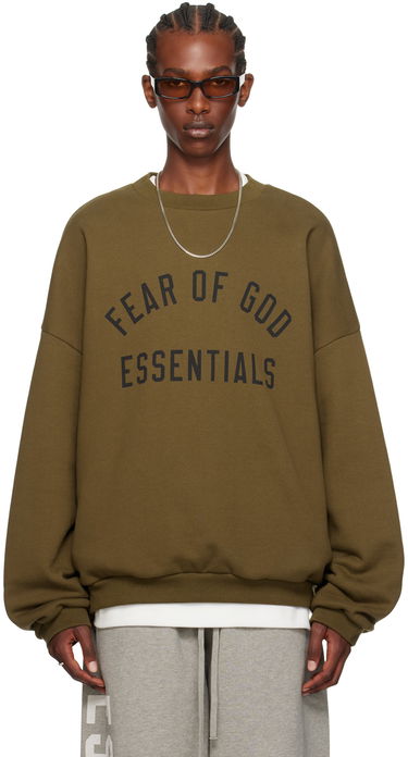 Pleteni pulover Fear of God Essentials Crewneck Sweatshirt Zelena | 192BT246264F, 0