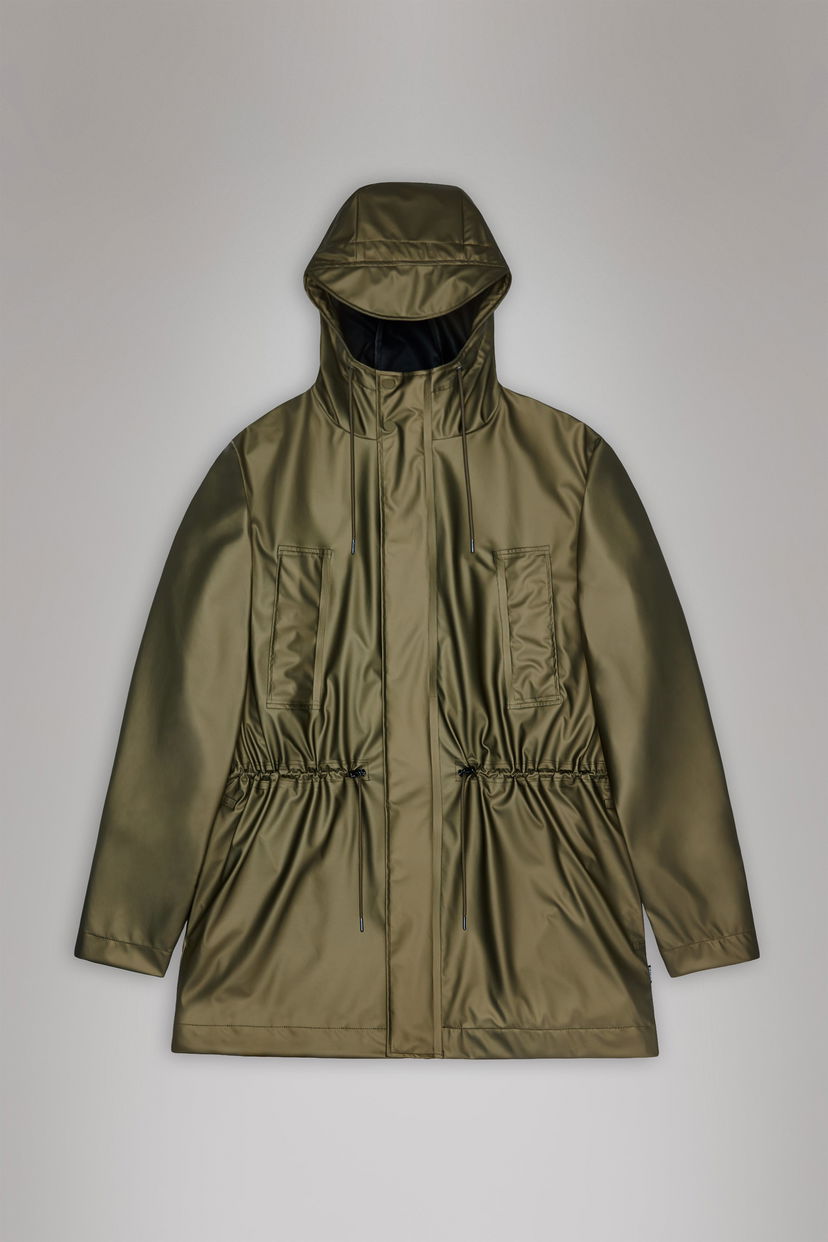Dežni plašč Rains Long Hooded Rain Jacket Zelena | 12110-105