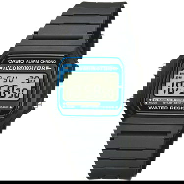 Ure CASIO Collection Watches Črna | F-105W-1AWYEF, 0