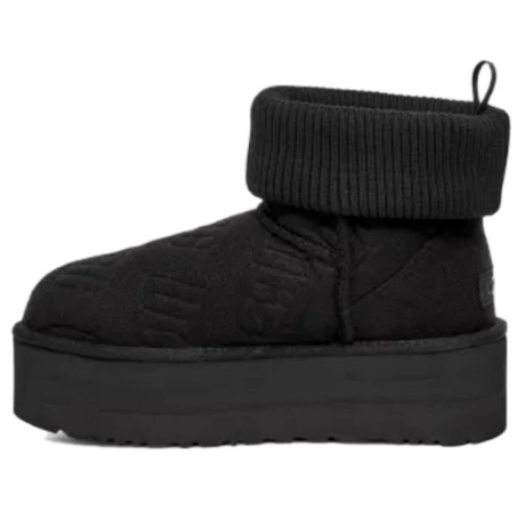 Superge in čevlji UGG Classic Mini Platform Felted Boots Črna | 1144047-BLK, 0