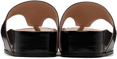 Obleke Simone Rocha Simone Rocha Pearl Thong Platform Sandals Črna | SLD47D 0740, 1